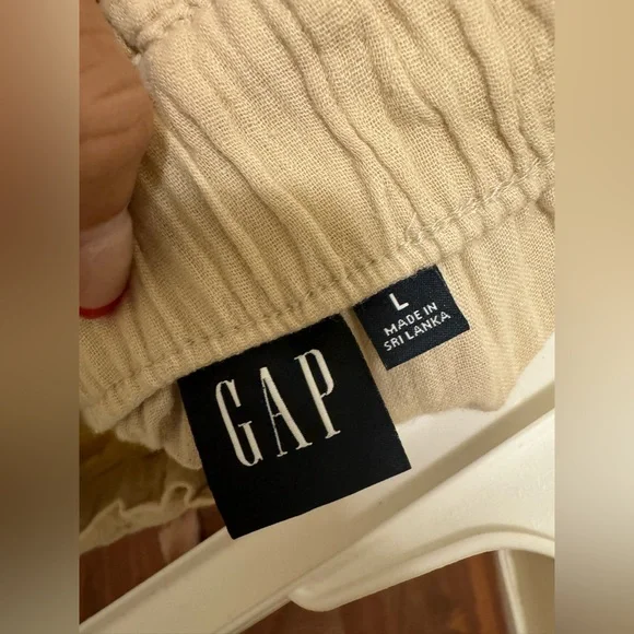 Gap Crinkle Gauze Wide Leg Pants | Size: Large - Picture 3 of 3